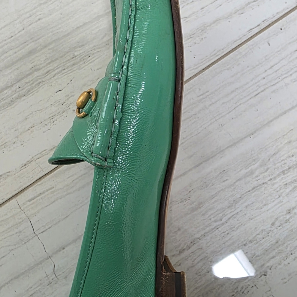 Authentic Gucci Green Patent Leather Horsebit 1953 Loafer Size 41 - Picture 6 of 8